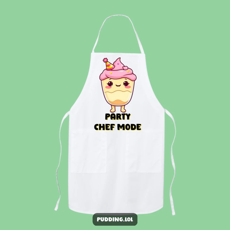 Funny Pudding Cup Party Hat Apron: Cook and Celebrate, Fun Funny Gift