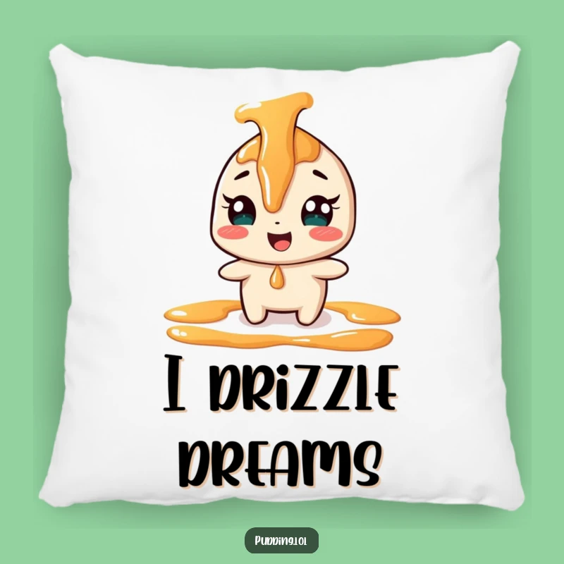 Funny Giggling Caramel Pillow - Comfy Dessert Character Cushion