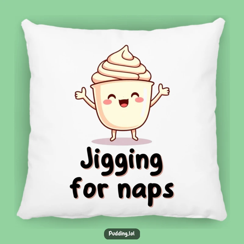 Funny Pudding Pillow: Dancing Cup Character Jig Comfort, Perfect Accent Gift