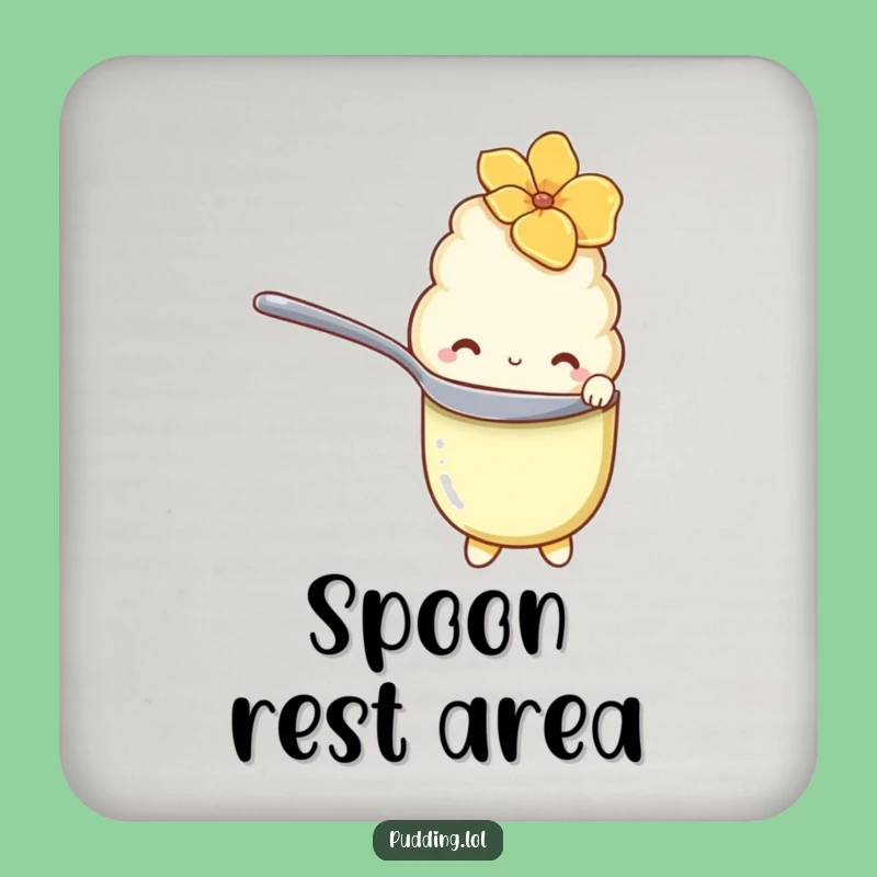 Funny Shy Pudding Coaster: Add Sweet Charm, Ideal Gift