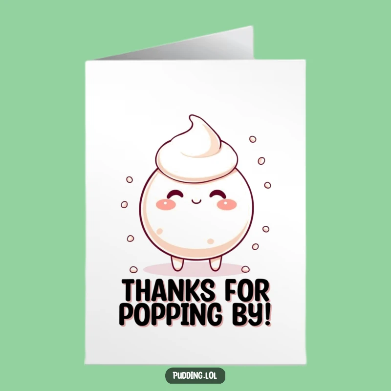 Free Printable Tapioca Pudding Thank You Card Funny Downloadable Gift