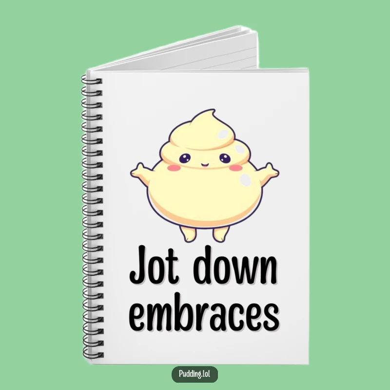 Funny Jiggly Pudding Arms Out Notebook: Jot Down Hug Ideas, Great Funny Gift