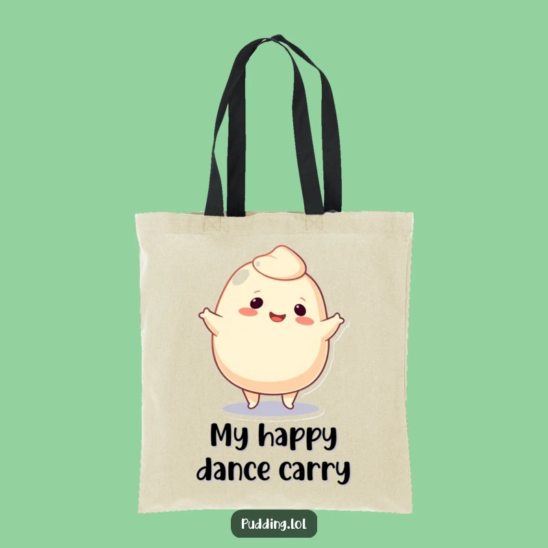 Funny Pudding Blob Jig Tote Bag: Carry Your Moves, Great Funny Gift